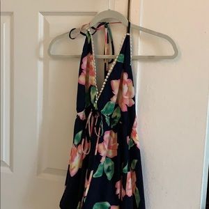 AGACI Halter Floral Romper
